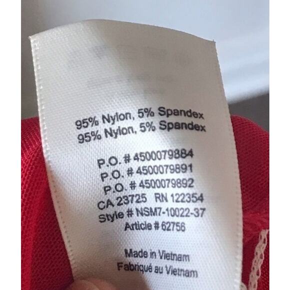 EUC Wilfred Free Red Mesh Sheer Crewneck Jamilla Tee sz: M - Picture 5 of 7